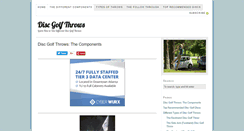 Desktop Screenshot of discgolfthrows.com